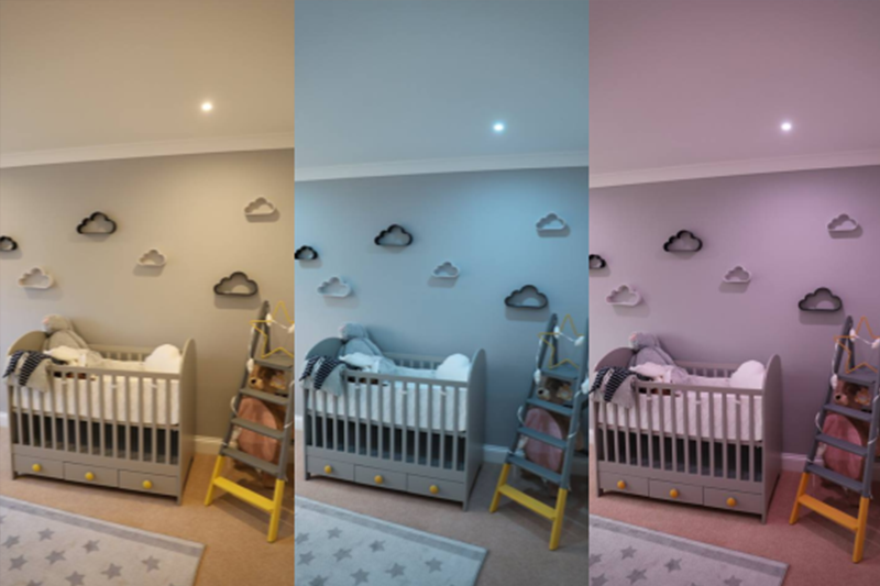 Child room with lighting